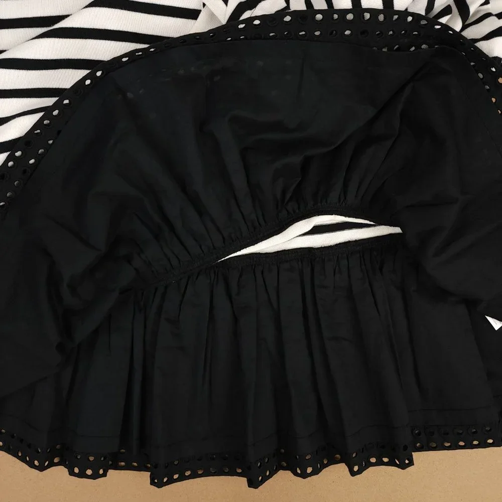 kate spade Black and White Striped Mini Dress